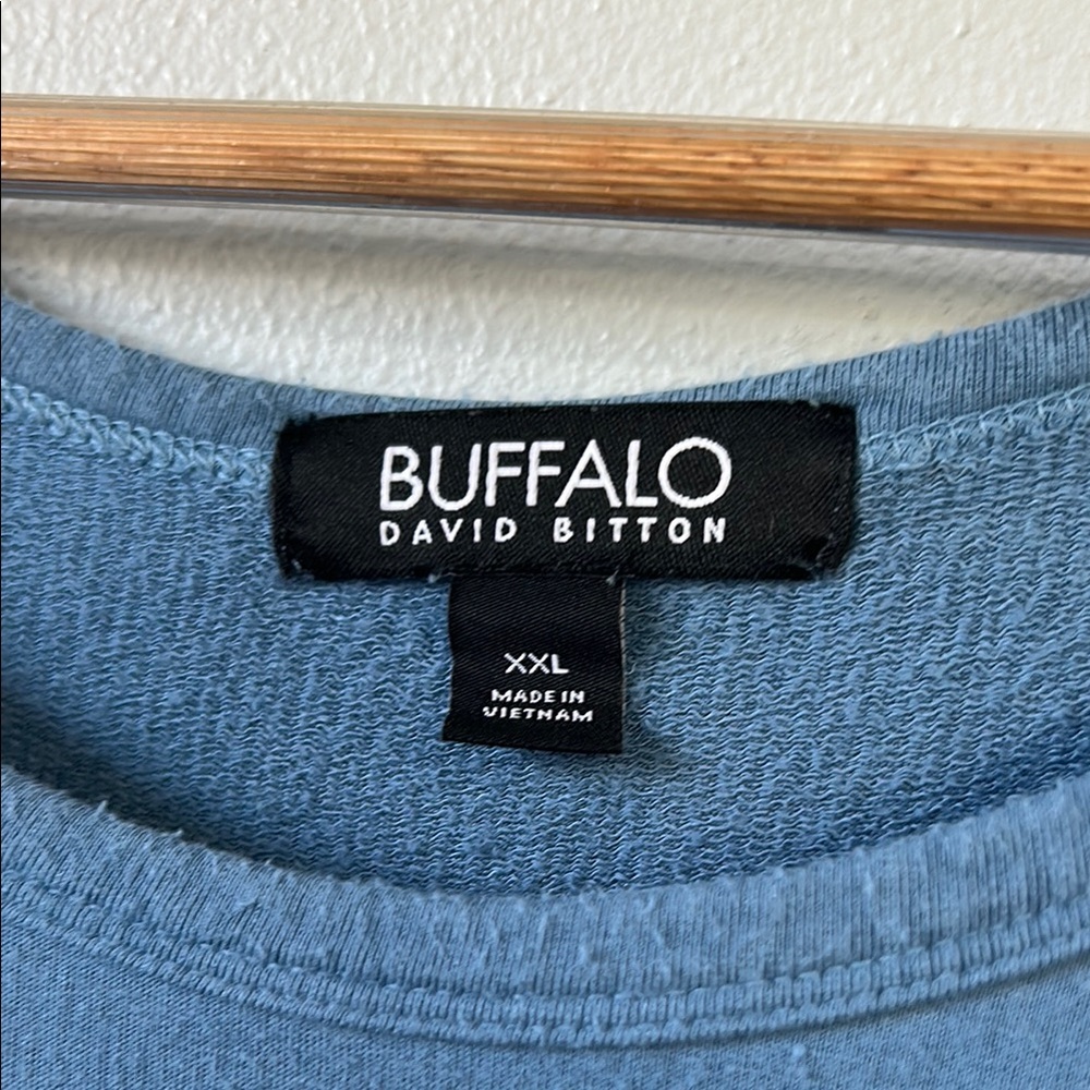 Blue Cuffed Sleeve Boxy Tee - Picture 2 of 5
